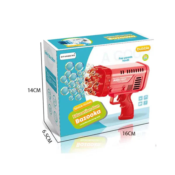 36-Hole Bubble Gun Bazooka for Kids | Automatic Bubble Blower Toy Machine | Colorful Bulbulay Maker Gift for Boys & Girls (3–12 Years)