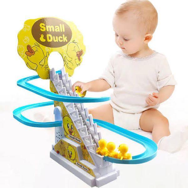 Duck Climbing Stairs Toy for Kids with Lights and Music