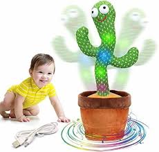 Dancing Cactus Toy: Rechargeable Talking Singing Cactus Toy for Kids